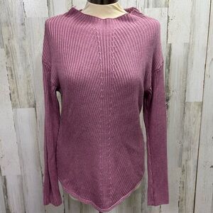 Black Tape Pink Ribbed Knit Sweater